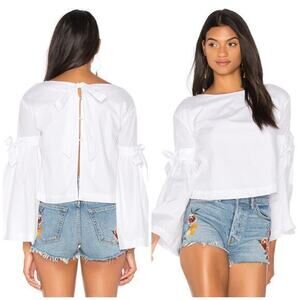 Free People So Obviously Yours Bell Sleeve Top Blouse‎ Small